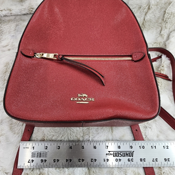 Authentic Red and Brown Coach Backpack Medium Sized - Picture 5 of 8